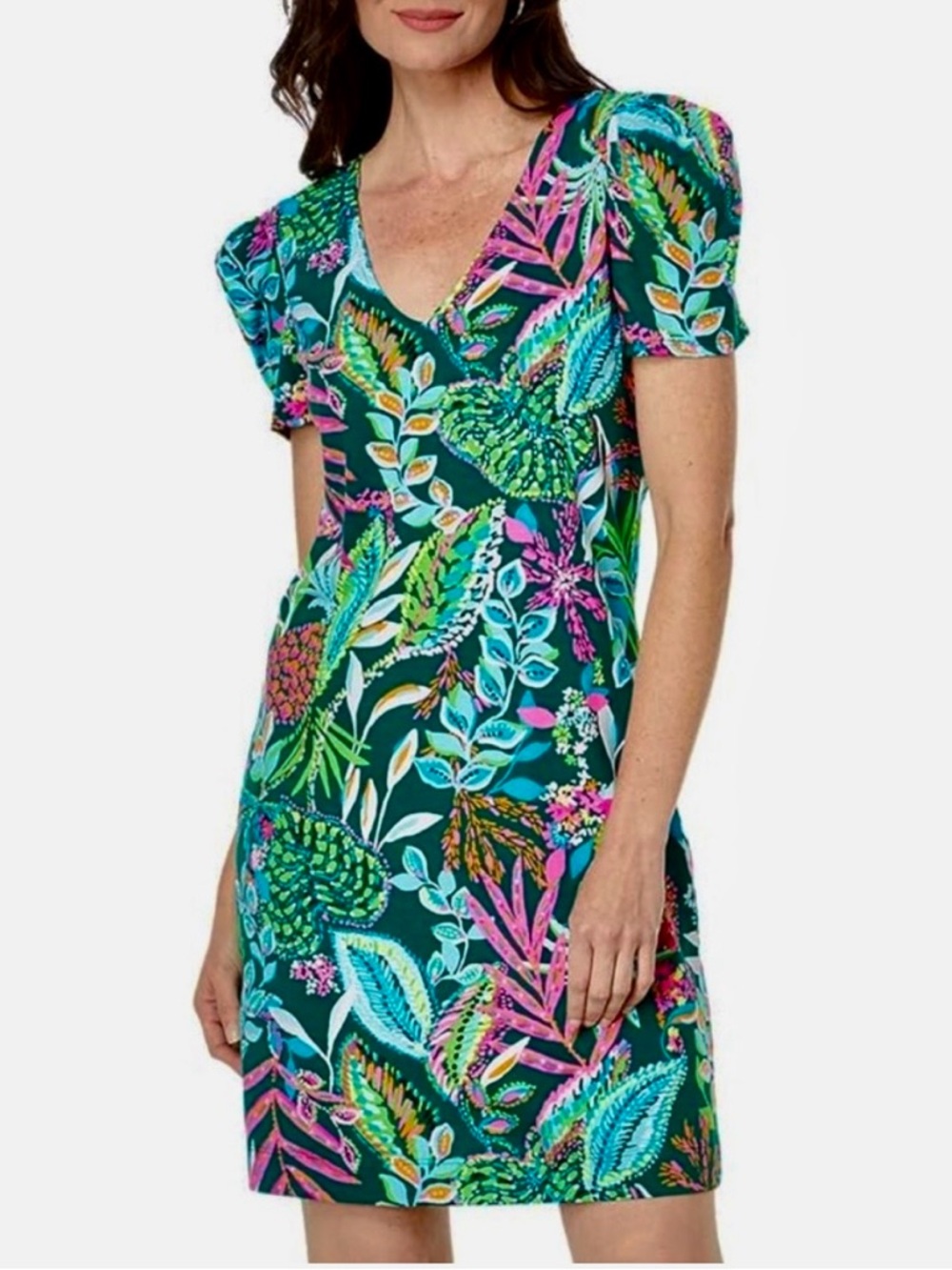 Lilly Pulitzer Aleece Jungle Print Mini Dress L